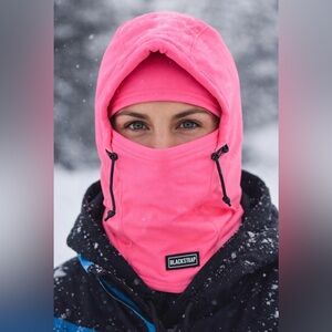 BlackStrap Hood Balaclava Face Mask Neon Pink Ski Snowboard One Size USA Made